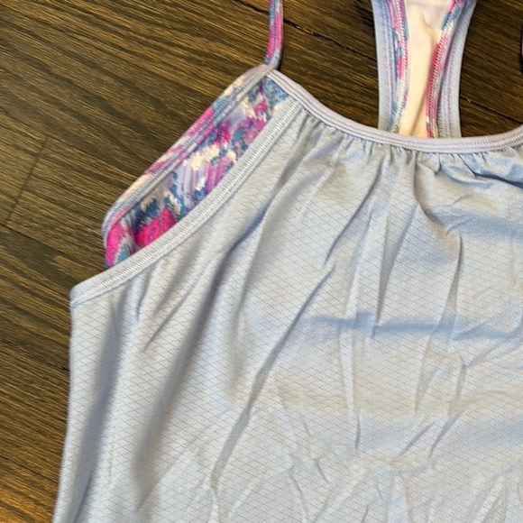 Girls Light Blue Tank Top by Ivivva (size 12) - Picture 4 of 5